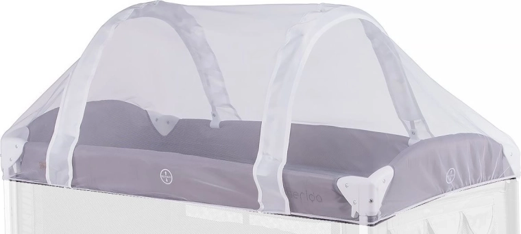 CHIPOLINO tinklelis nuo uodų sulankstomai kelioninei lovytei 120 × 60 cm – baltas