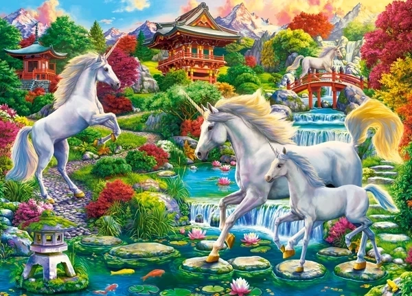 Dėlionė 260 Unicorn Garden – vienaragių sodas