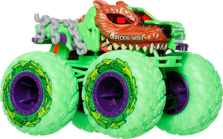 Wreckin' Wolf monster truck with giant wheels