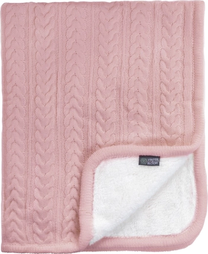 Vinter & Bloom antklodė cuddly dusty rose