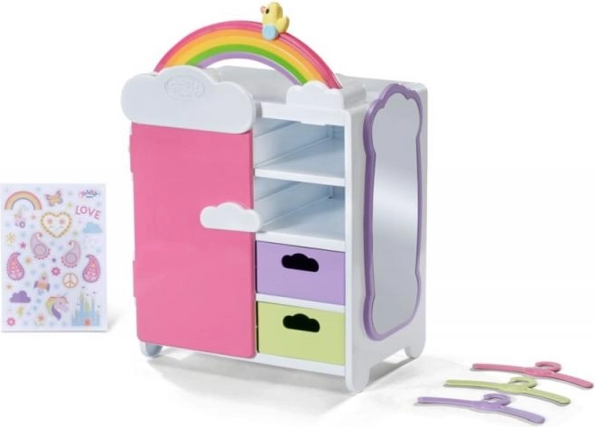 Rainbow Wardrobe for BABY born Dolls
