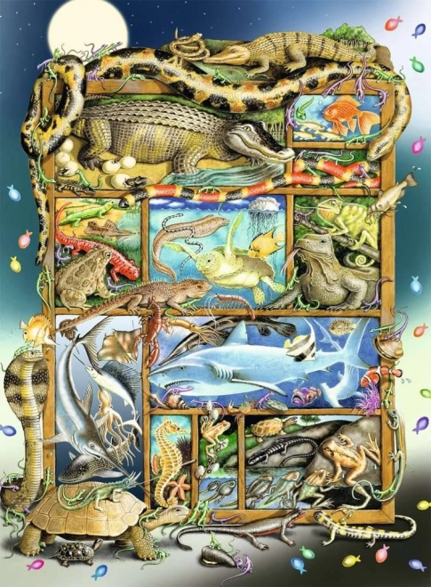 Ravensburger dėlionė žuvys ir ropliai XXL 200 dalių