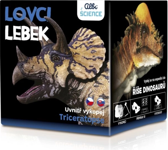 Kaukolės medžiotojai – triceratopsas nuo Albi Science