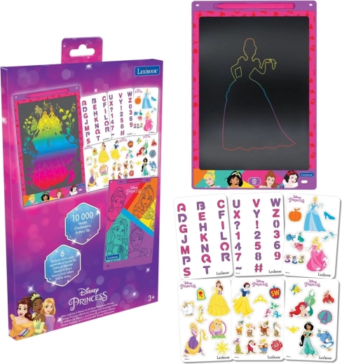 Piešimo LCD planšetė DISNEY Princesės nuo Lexibook