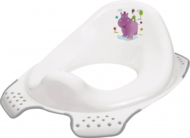 Vaikiškas WC adapteris Hippo, baltas