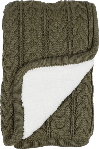 Vinter & Bloom antklodė Cuddly dusty olive