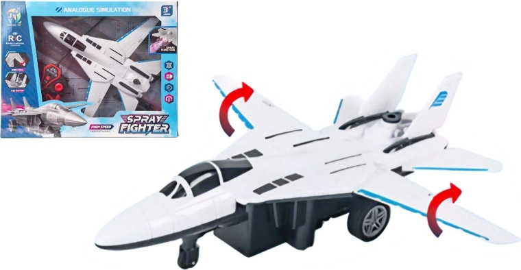 Remote-Controlled Fighter Jet with Mist and Light Effects