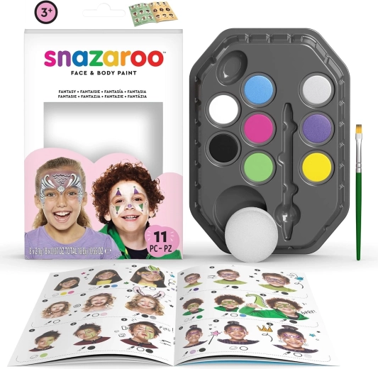 Snazaroo veido ir kūno dažų rinkinys, 8 vnt.