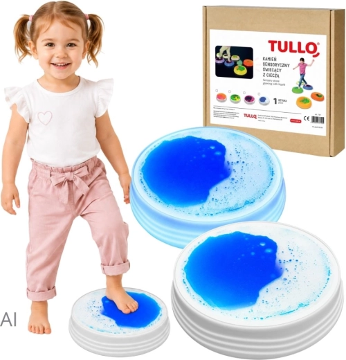 Tullo šviečiantis sensorinis skystas akmuo, mėlynas