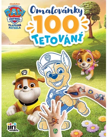 Spalvinimo knygelė ir 100 tatuiruočių „Paw Patrol“ (Šuniukų patrulis)