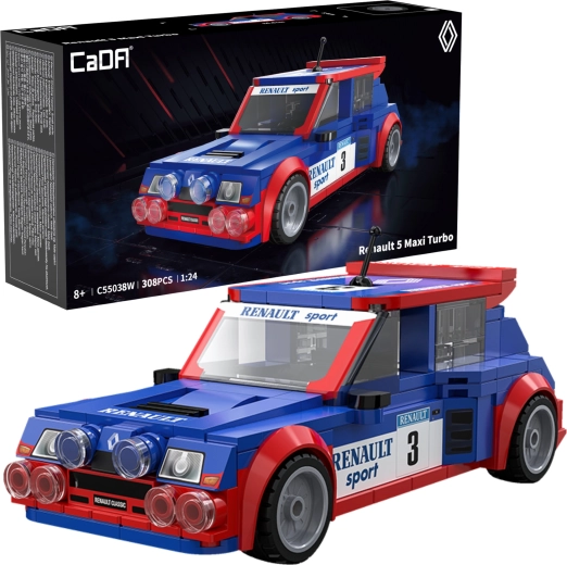 Konstruktorius CaDA lenktyninis automobilis RENAULT 5 Maxi Turbo, 308 detalių