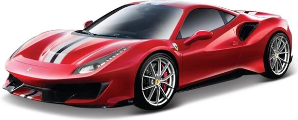 Bburago Ferrari 488 Pista Race & Play red metal model car in 1:24 scale