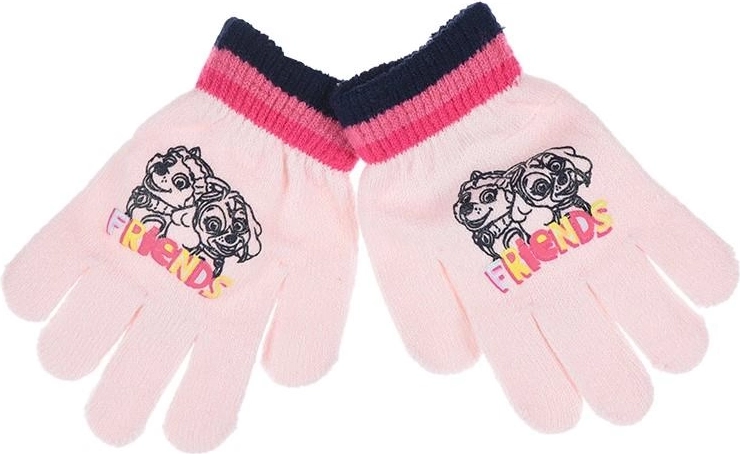 Paw Patrol gloves pink - 1 piece