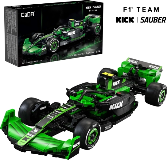 CaDA sportinio automobilio F1 KICK SAUBER 1:24 konstruktorius, 314 dalių