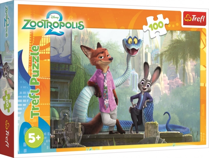 Dėlionė Zootropolis: Zootropolio paslaptis, 100 dalių – Trefl
