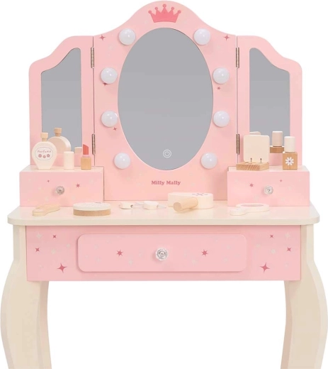 LED mirror with three light shades