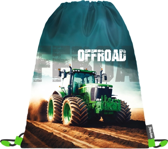 OXYBAG maišelis sportinei aprangai su traktoriaus motyvu 30 × 37 cm