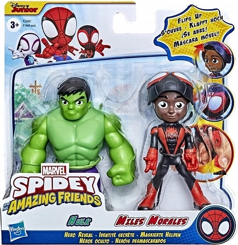 Hasbro Marvel Spidey ir jo nuostabūs draugai figūrėlės Miles Morales ir Hulk