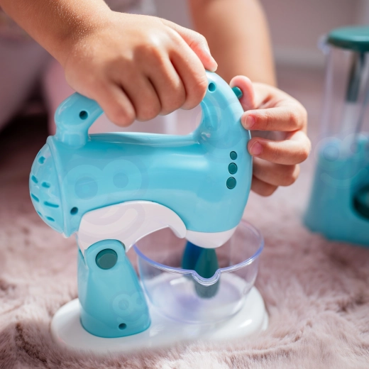 Realistiškas plakiklis su dubeniu mažiesiems kepėjams