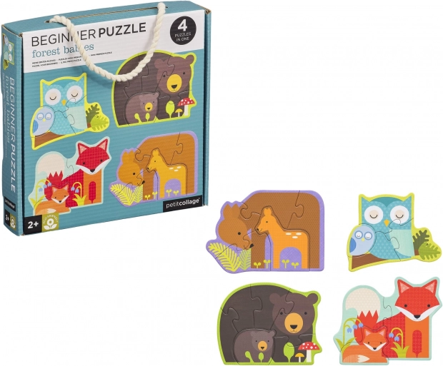 Petit Collage pirmoji dėlionė – Miško gyvūnai