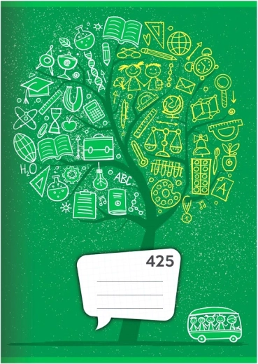 A4 squared notebook, 20 sheets
