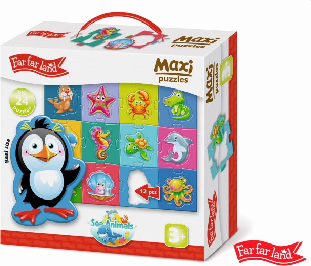 Far Far Land maxi puzzle Sea Animals 24 pieces