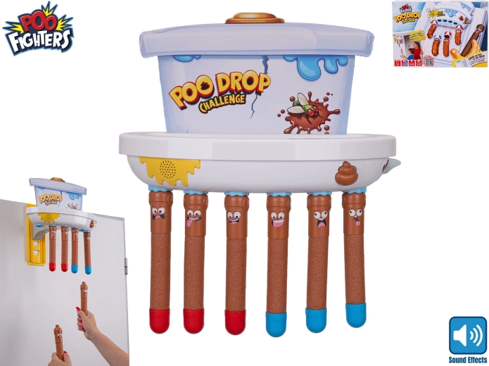 Žaidimas „Poo Fighters“ – pagauk krintantį kakutį su garsu