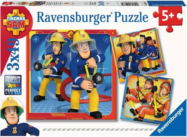 Ravensburger dėlionė Ugniagesys Semas gelbėjimo misijoje 3x49 dalių