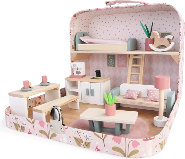 2Kids Toys lėlių namelis lagamine – virtuvė