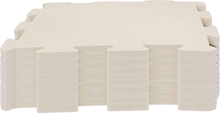 Nido.nido putų žaidimų kilimėlis (puzlė) 9 dalys, ivory white