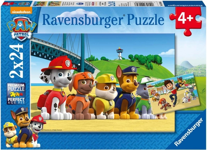 Ravensburger dėlionė PAW Patrol komanda 2×24 dalių