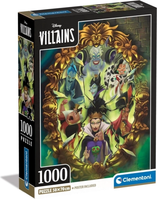 Dėlionė Disney piktadariai 1000 dalių (kompaktiška)