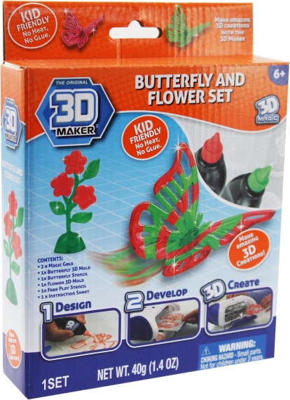 3D Maker themed set for creating 3D creations without heat or glue