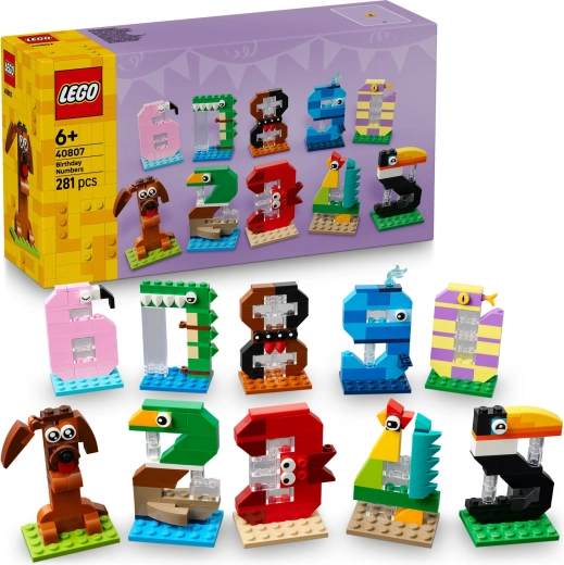 LEGO Birthday Numbers with Animals