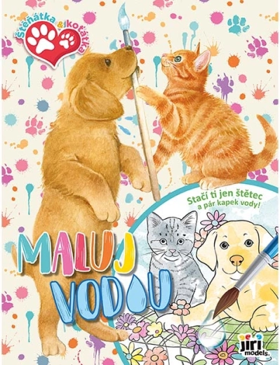 Paint with Water A4 – Puppies and Kittens