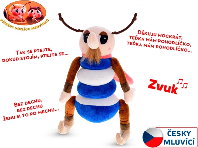 Pliušinis Kvapník iš „Bičių meškučių pasakų“ 32 cm su garsu
