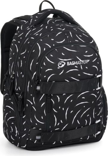 Bagmaster studentiška kuprinė Nomad 25 A juodai balta