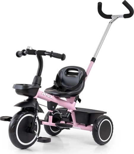 Children's tricycle with parent handle MILLY MALLY Axel pink