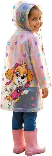 Children's transparent Paw Patrol Skye raincoat – Size: 98-104