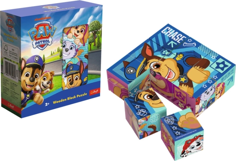 Wooden Cube Puzzle Paw Patrol