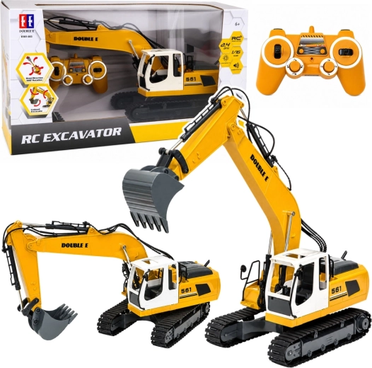 RC tracked excavator remote control 1:16 with lights and sounds - 1 piece