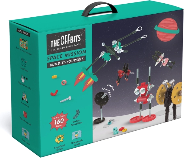 Nešiojama pakuotė su rankenėle ir 160+ detalių