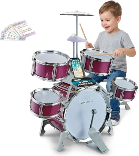 Complete drum set for young musicians