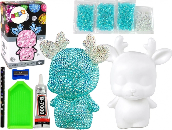 Kūrybinis rinkinys LEAN Toys DIY Crystal Deer