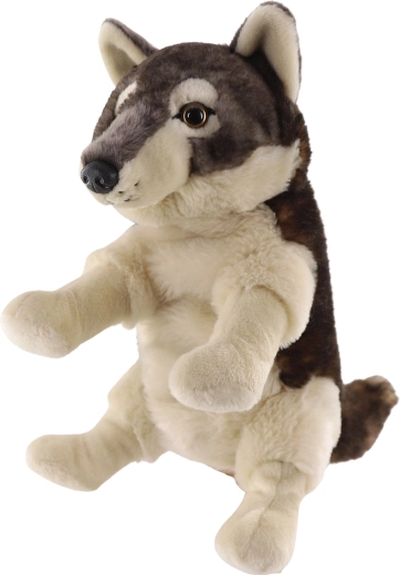 Wolf hand puppet 27 cm – plush puppet friend