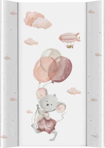 Ceba Baby vystymo kilimėlis su kieta lenta 50 × 70 cm basic mouse