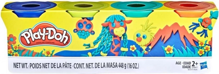 Play-Doh modeling clay, set of 4 tubs, 448 g – Wild