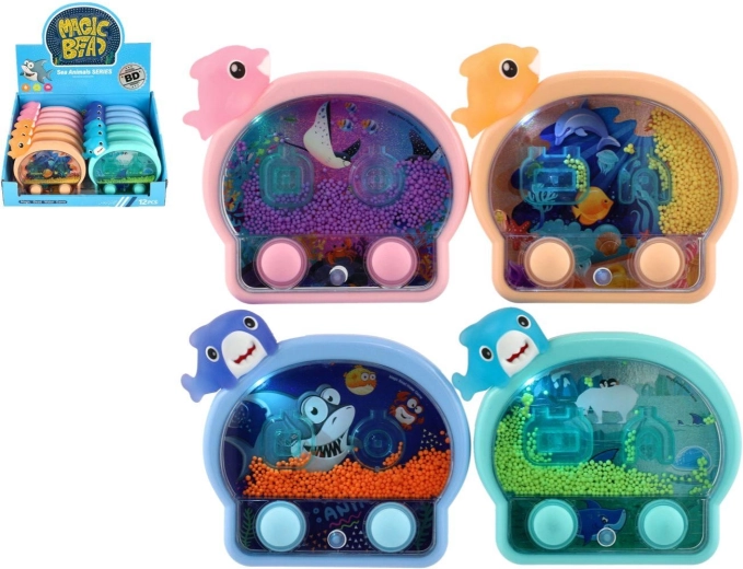 Light-up water game sea animal – pocket finger skill game