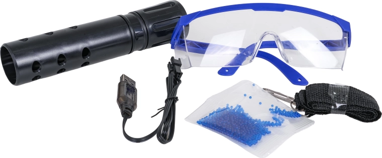 Įkraunamas 7,4 V akumuliatorius ir USB įkrovimas