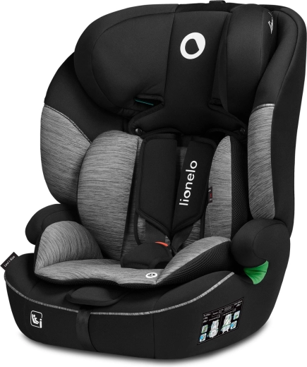 Automobilinė kėdutė LIONELO Levi One i-Size, 76–150 cm, Black Grey